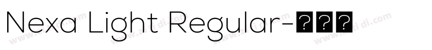 Nexa Light Regular字体转换